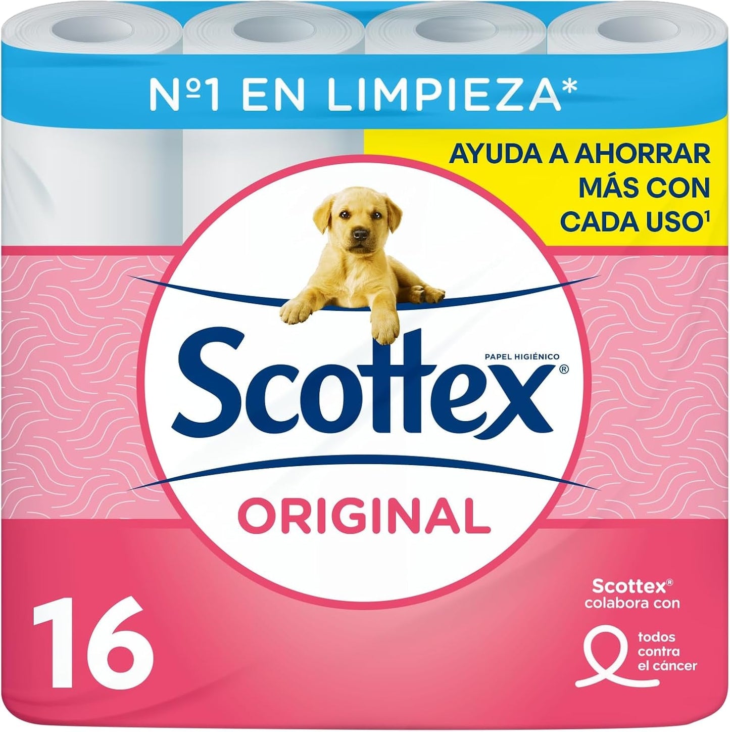 Toalettpapper Original, 128 vita rullar