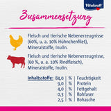 Vitakraft Poésie Délice, Country Selection, Nassfutter Katze, Katzennassfutter Gelee, med kyckling, med nötkött (1 paket med 6x 85g)
