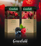 Greenfield Cherry Blossom, Hibiscus, Nypon, Äpple, Hallon, Blackberry, Tepåsar (2G X 25), 50G
