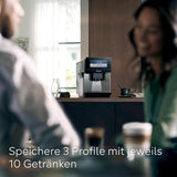 Siemens EQ900 TQ903D03 Automatisk espressomaskin, Appkontroll, Intuitiv Touch Display, Barista Mode, AromaBoost, Brusreducering, Premium Grinder, Automatisk Ångrengöring, 1500 W, Rostfritt stål
