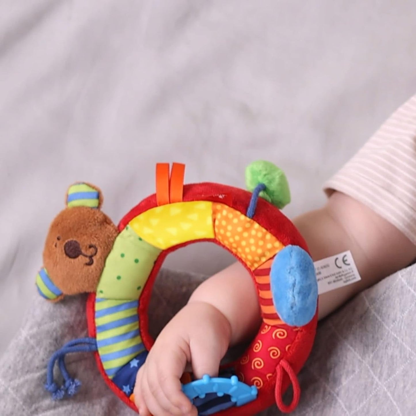SIGIKID 40490 Aktiv ring Babyaktivitet PlayQ Leksak för flickor och pojkar rekommenderas för barn från 3 månader flerfärgad Babyleksaker Naty Shop