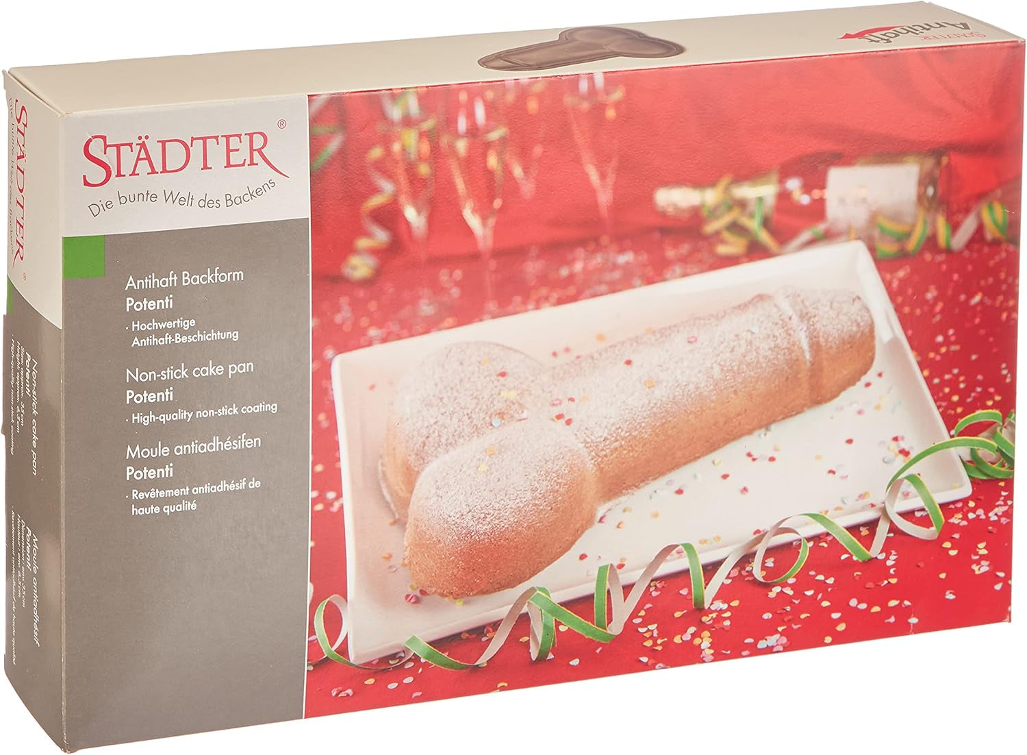 Staedter - Motivbackform Emil Der Igel - Hochwertige Antihaftbeschichtung - PFAS Frei Formar och brickor för bakning Naty Shop Motivbackform Potenti