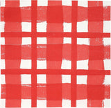 Talbord 20 X gula Gingham engångsservetter av återvunnet papperspapper för utomhussommarpicknick och middagar, miljövänliga för födelsedagsfester, påsk, bröllop, BBQs, 3 lager 33 cm