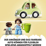 LEGO 10986 DUPLO At Home On Wheels, leksaksbil med stora klossar, figurer och leksaksbil för pojkar och flickor från 2 år, utvecklar finmotorik Byggset Besuche den LEGO-Store