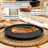 SÄNGER Madeira | 24-delat kombinerat servisset, 6-personers servisset i stengods, 6 mattallrikar, 6 frukosttallrikar, 6 middagstallrikar, 6 pastaskålar, servis- och skålset, mattsvart | VÄRDESAMLING