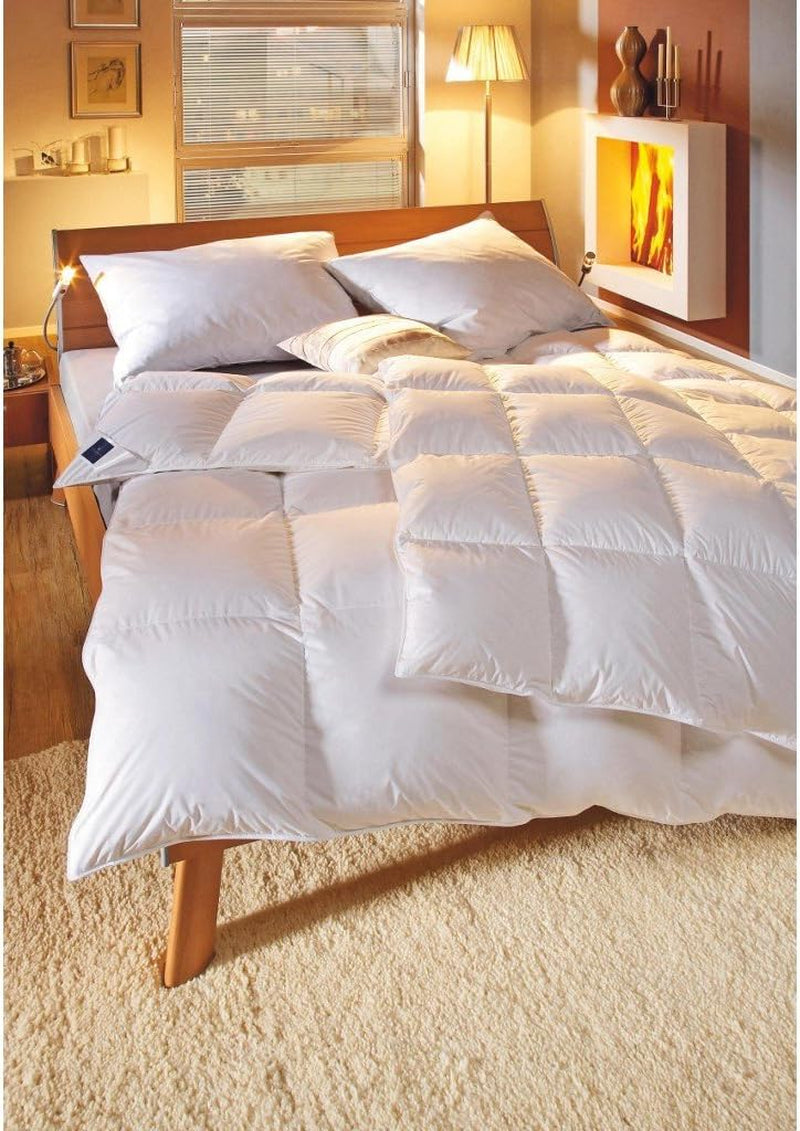Billerbeck Pillow E04 Gold Edition 15 Med stadigt stöd - 80 X 80 Cm - Dunkudde Lämplig för allergier med mjukt fodral Naty Shop Standardkuddar