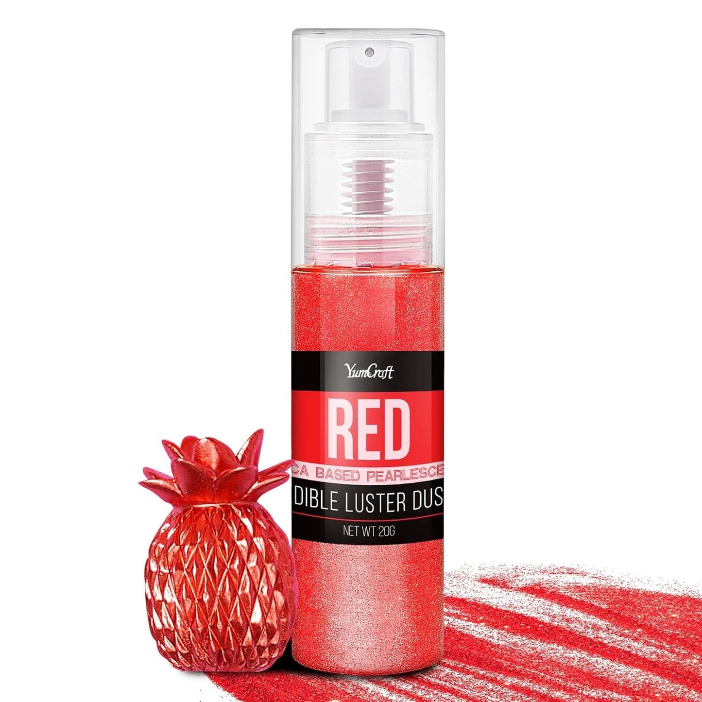 Ätbar glitterspray, 20 gram Naty Shop Red