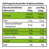 FRECHE FREUNDE Ekologiska jordgubbschips, frystorkade fruktchips, naturlig skivad torkad frukt utan tillsatt socker, vegan, laktosfri, glutenfri, paket med 12 (12 x 12g)