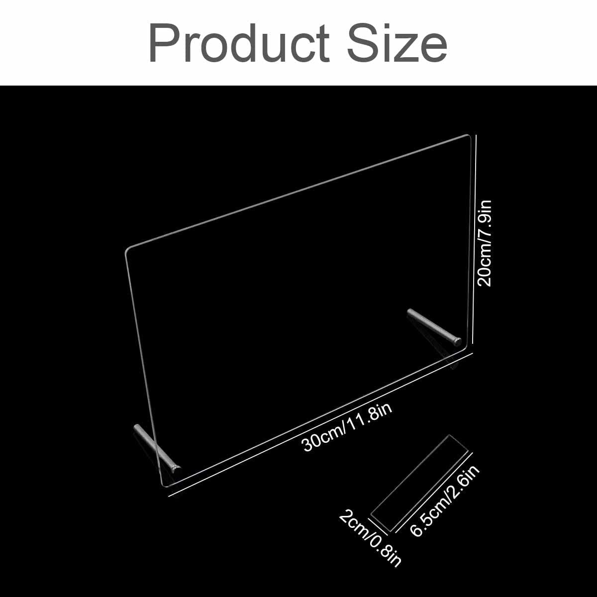 Nageldisplaypanel i akrylglas med displayremsor och nanolim, spikspetsdisplay, transparent nagelkonst-färgkort, nagelkonstdisplay, nagelträningsdisplay (transparent)
