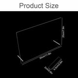 Nageldisplaypanel i akrylglas med displayremsor och nanolim, spikspetsdisplay, transparent nagelkonst-färgkort, nagelkonstdisplay, nagelträningsdisplay (transparent)