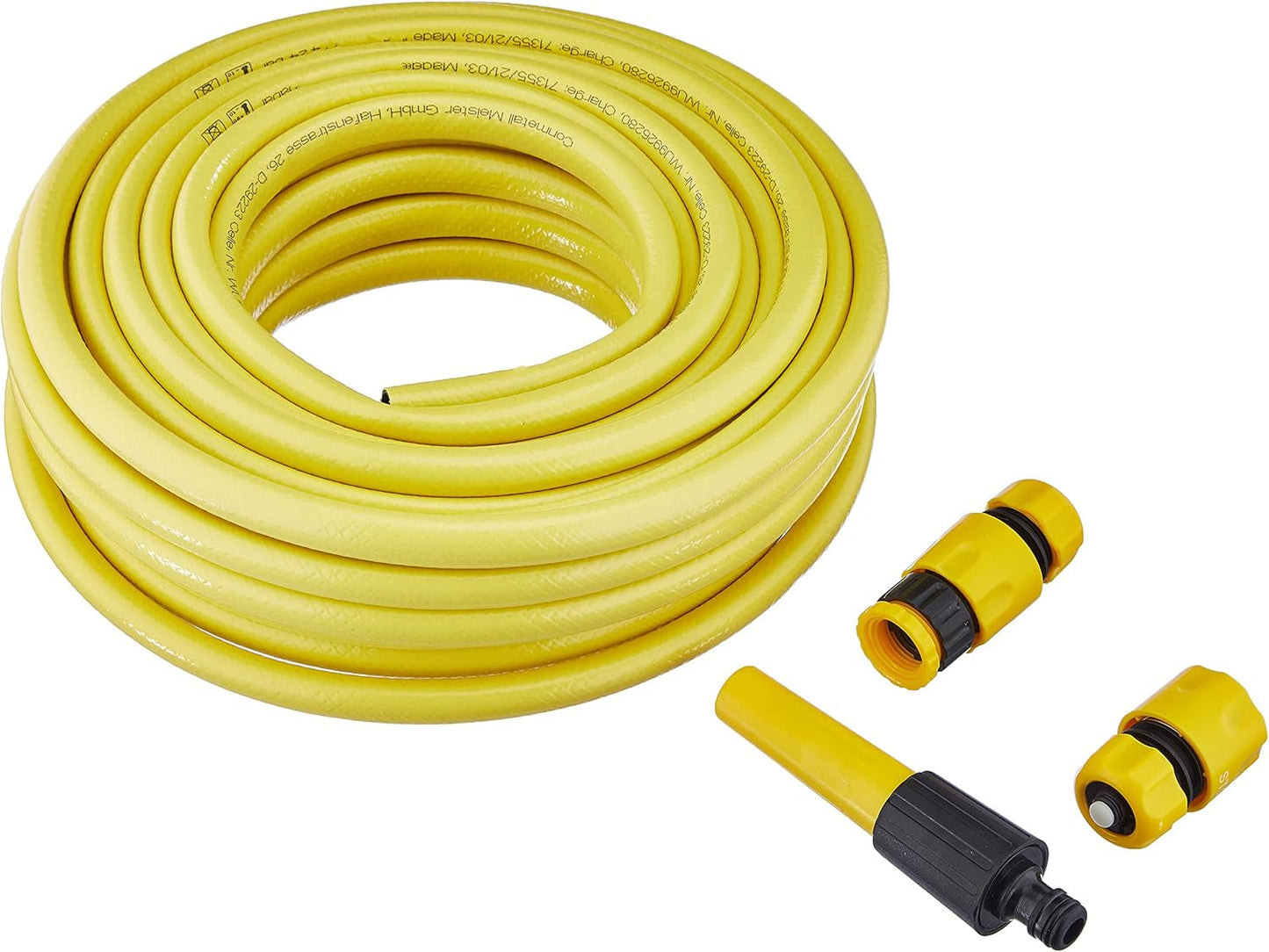 Meister Cross Woven Hose, 12,7 mm (1/2 tum) - Längd 20 m - Inkluderar kopplingar - För vattning av små ytor - Kross- och nötningsbeständig - UV-beständig / Trädgårdsslang / Vattenslang / 9926280