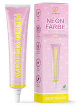 Goodbake Neonlebensmittelfarben 6 Farben Set – Intensiv Lebensmittelfarbe – Lebensmittelfarbpaste – Zum Einfärben Von Torten, Fondant, Buttercreme Uvm. – 100 % vegansk Naty Shop Neon Gelb