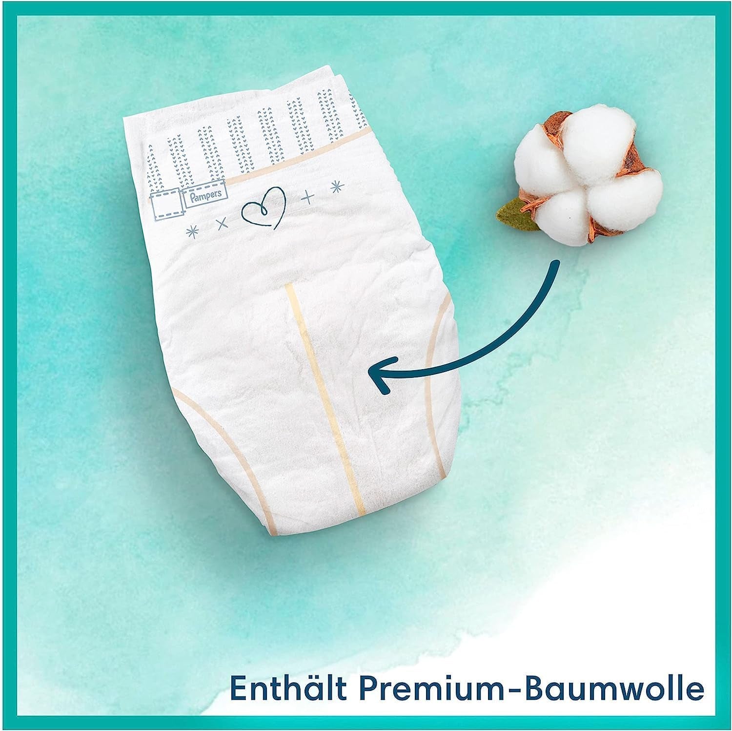 Harmonie Babyblöjeset Storlek 2 (4-8 kg, 240 stycken) MÅNADSBOX och Harmonie Aqua Baby Wet Wipes Box 720 Wipes (15 x 48), Baby Essentials