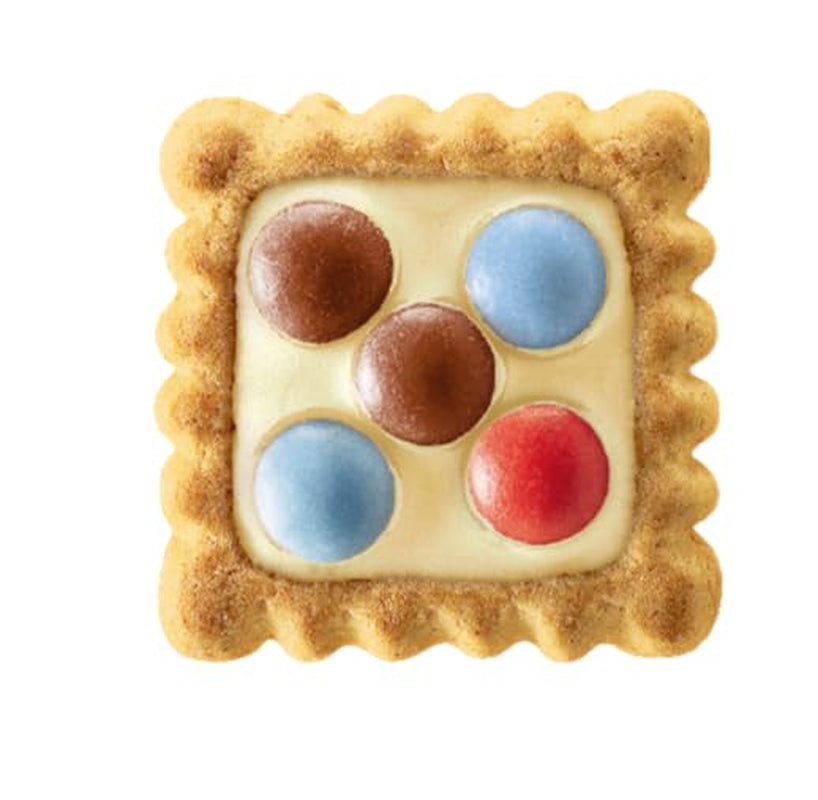 LEIBNIZ Kunterbunt Mjölk, förpackning om 12, Crunchy kex med mjölkgrädde och chokladbitar (12 x 125 g)