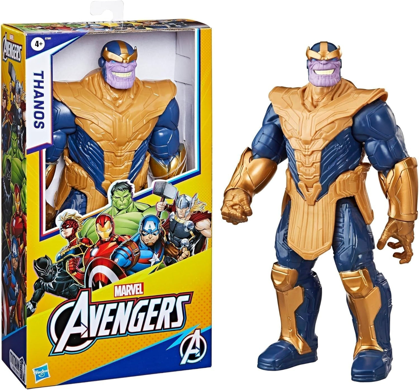 Marvel Avengers Titan Hero Series Deluxe Thanos Actionfigur Brun Actionfigurer Naty Shop