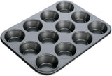 Bakform, Schwarz, 26,5 X 18 X 3 Cm Formar och bakplåtar Naty Shop 12 muffins