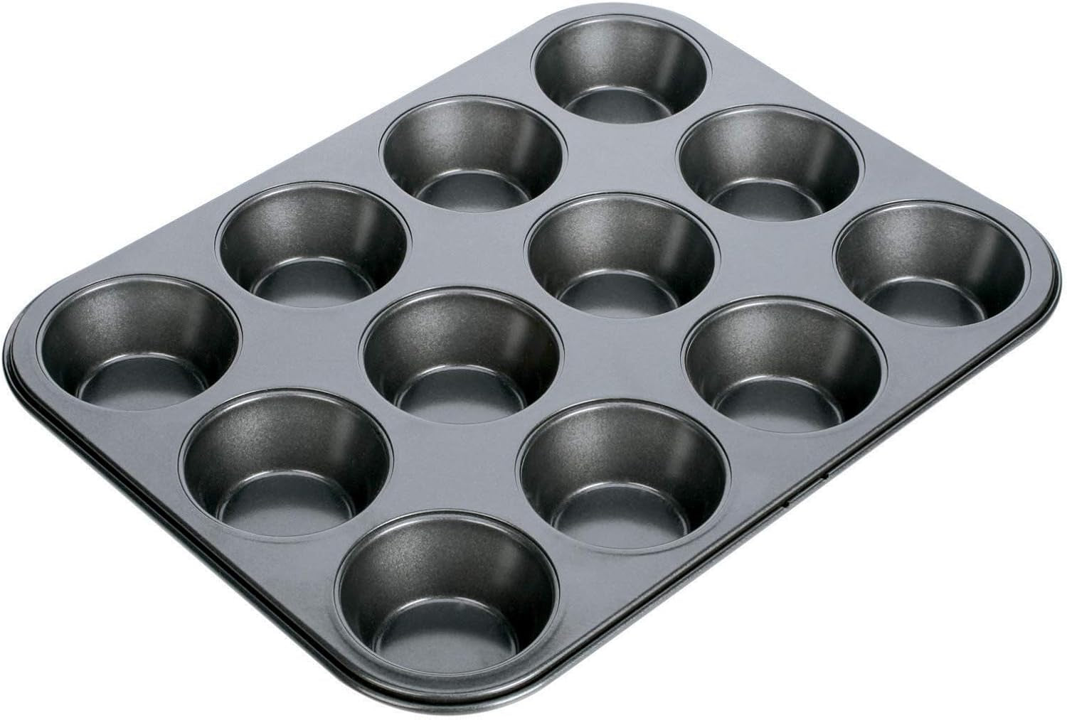 Bakform, Schwarz, 26,5 X 18 X 3 Cm Formar och bakplåtar Naty Shop 12 muffins