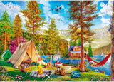 Trefl - 2In1 Puzzle: Summer Relaxation - 2 X 500 bitar - Set med två pussel, gör det själv, kreativ underhållning, för vuxna och barn 10+ pussel Naty Shop