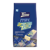 Tirma Mini vit chokladrån | (16 enheter x 13,5 g), 216 g | Delikat krämfyllning | Icke-GMO | Lämplig för vegetarianer | Individuellt förpackade | Packat mellanmål