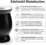 Mate Bio Tea Set ● 3 olika Mate + 2 dubbelväggiga Mate-koppar i rostfritt stål + 2 bombillor + förberedningsinstruktioner (svarta)