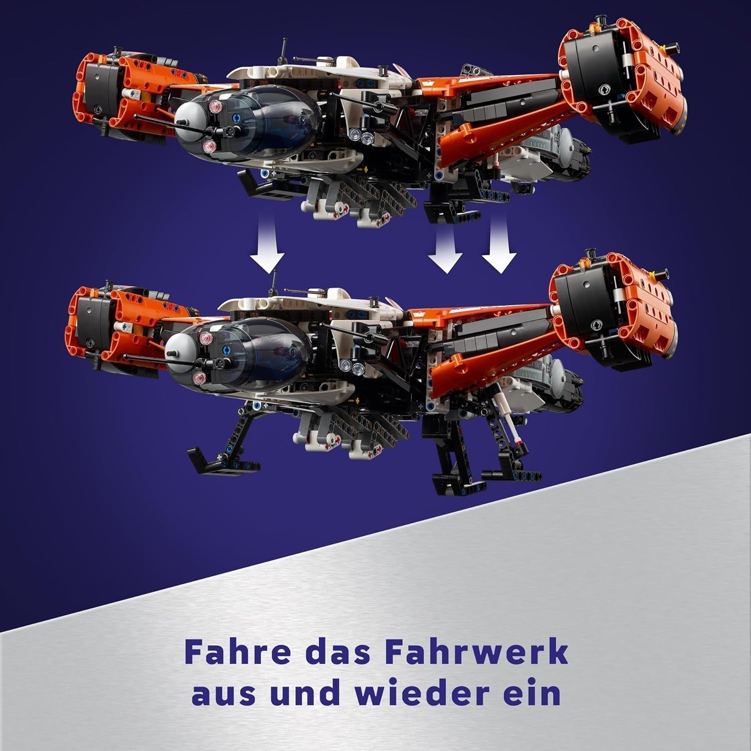 LEGO Technic Vtol Space Transporter LT81, rymdbyggsats, rymdleksak, rymdskepp, miniroverlekset, present till pojkar och flickor över 10 år 42181 Byggset Besuche den LEGO-Store