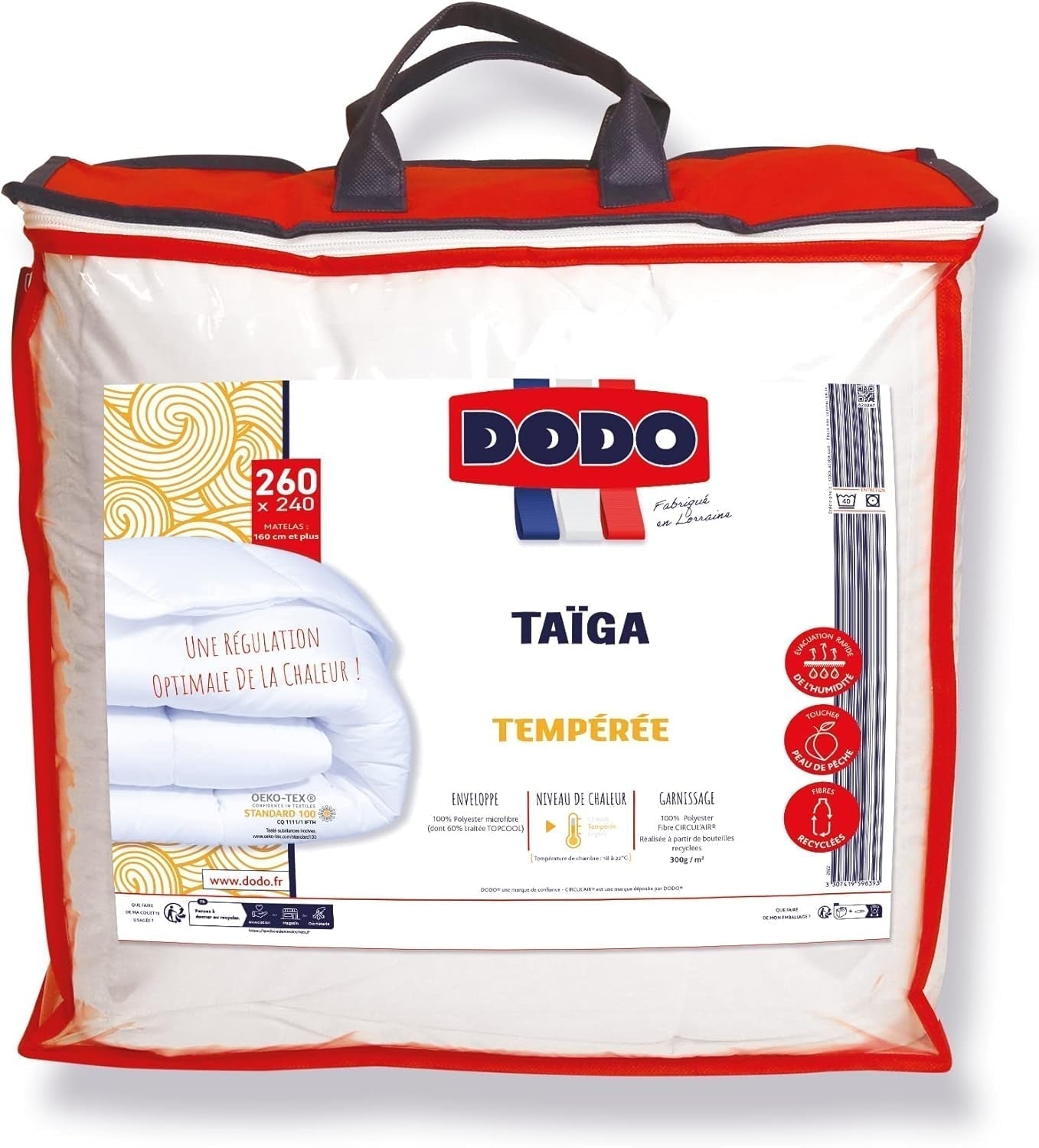 DODO quiltat syntetiskt täcke, härdat, Taiga 240/260 Täcken och täcken Naty Shop