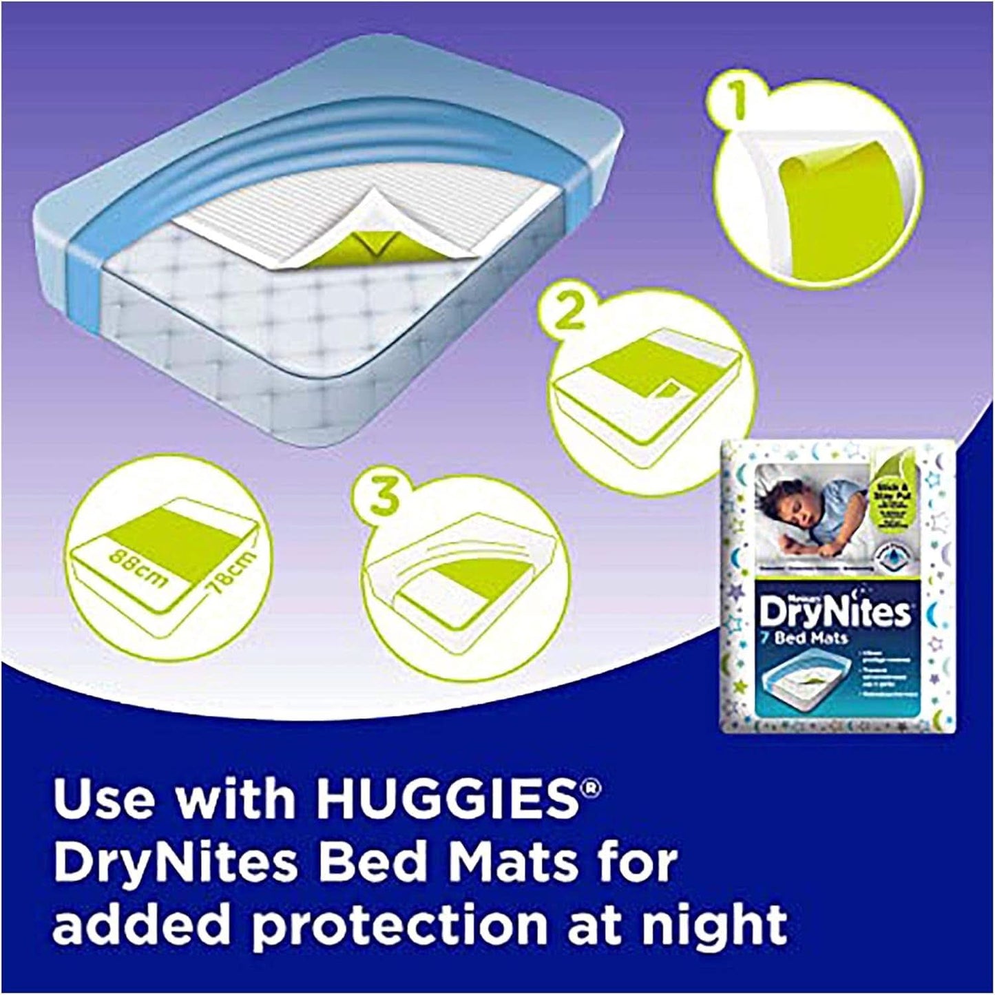 Huggies Drynites Pojkar 8-15 år, 9 stycken (paket med 2) Naty Shop