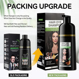 Instant Black Hair Shampoo, Natural Hair Dye Shampoo, 100 % Grey Cover - Enkelt och snabbt, Semi Permanent Color for Black Hair, Hårfärgning Shampoo för män och kvinnor Hårfärg Naty Shop