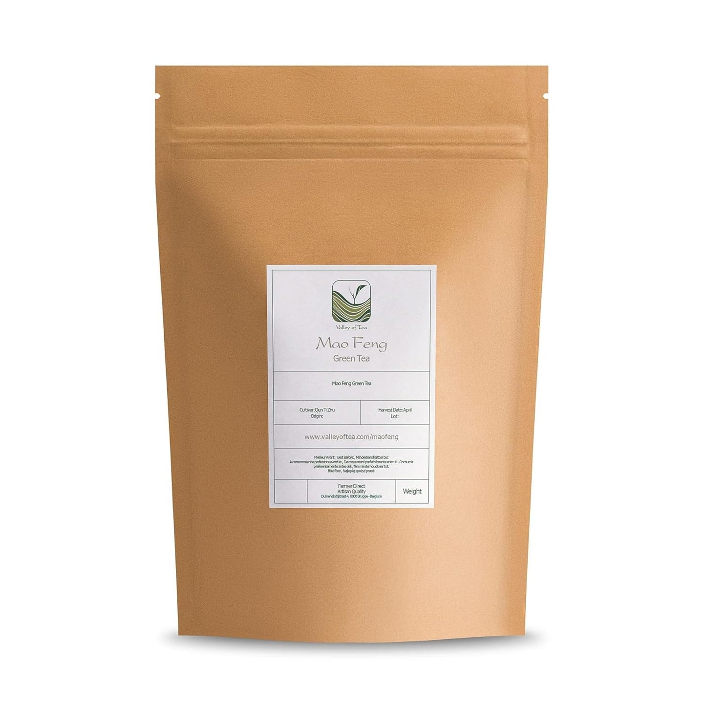 Mao Feng Huangshan Grönt te - Berömt kinesiskt te från Huang Shang - Maofeng Yellow Mountains Green Tea Leaves Kina Mao Feng Tea Organic Green Tea Chinese Green Tea Green Tea