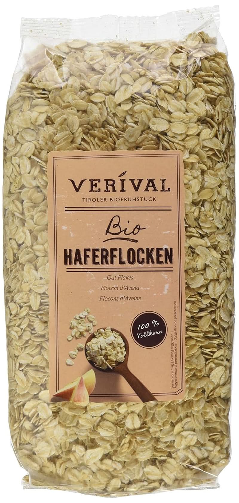 Verival Oatmeal - Ekologisk, förpackning med 6 x 500 gram Cereale Naty Shop