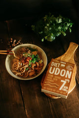 Udon Shirataki Konjac Noodles Bio 385g - Lågkalori, glutenfri, vegan - gjord av konjacrot, rik på fibrer DIET-MAT