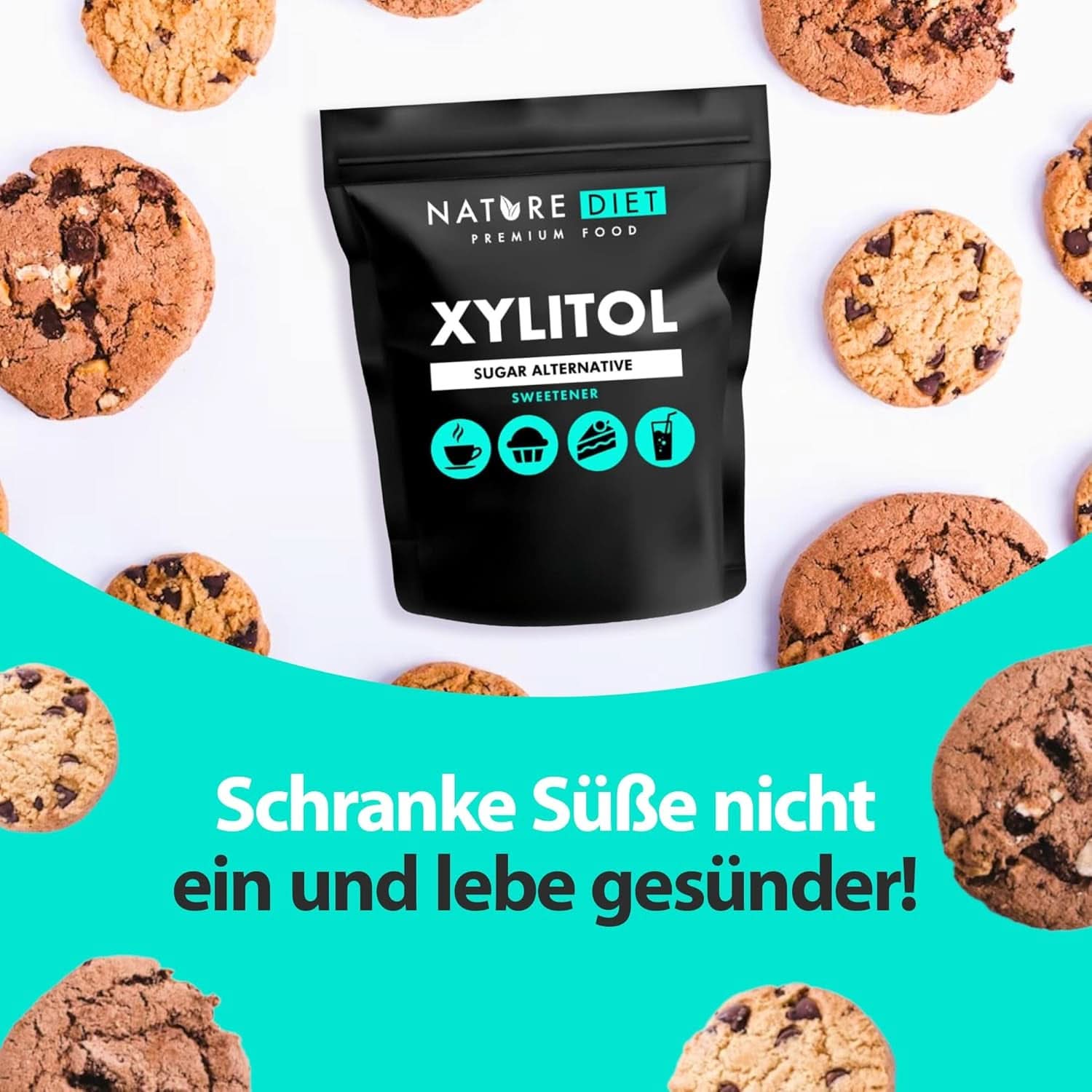 Nature Diet Xylitol, 1 kg sötningsmedel Naty Shop
