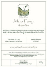 Mao Feng Huangshan Grönt te - Berömt kinesiskt te från Huang Shang - Maofeng Yellow Mountains Green Tea Leaves Kina Mao Feng Tea Organic Green Tea Chinese Green Tea Green Tea