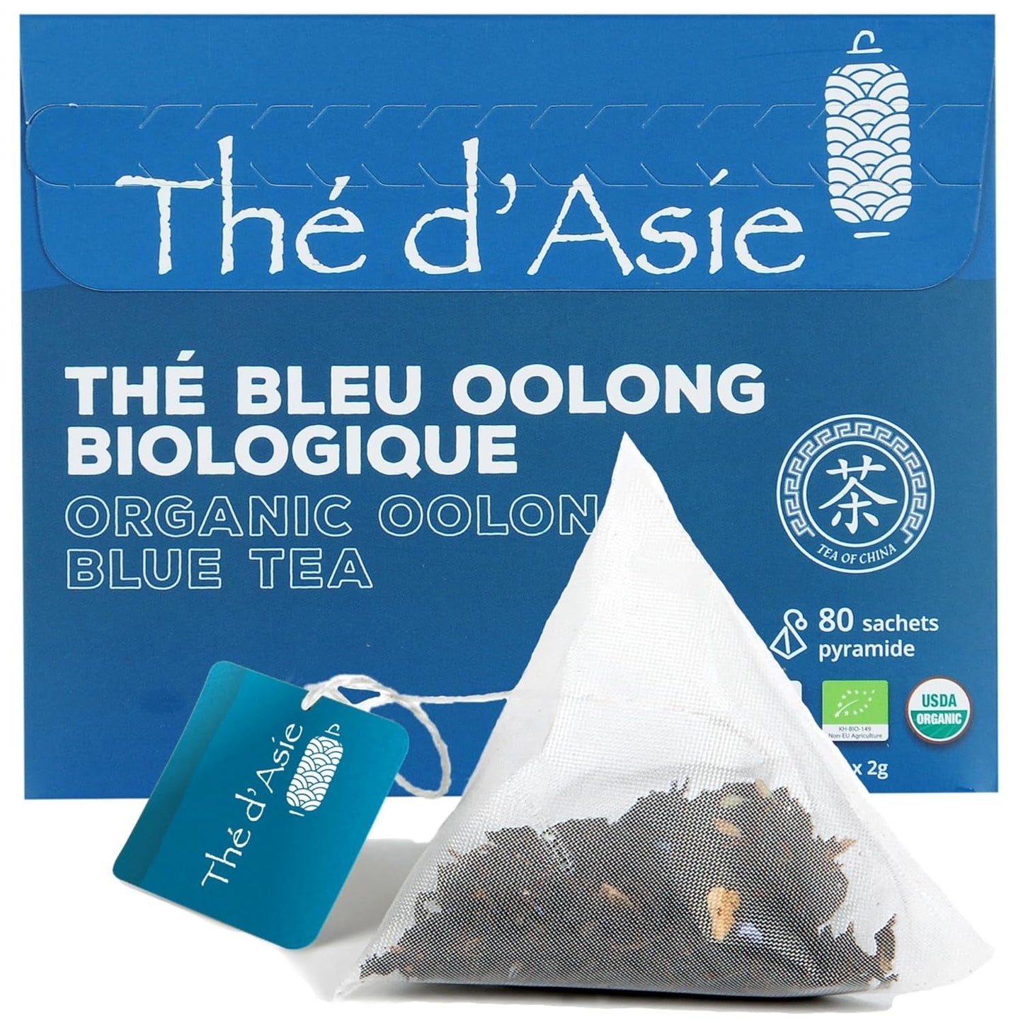 Khla - Ekologiskt oolongte 100 g - Blått te - Naturligt löst te - Ekologiskt asiatiskt te - Löst och skuret - ört- och infusionste - Från Kina