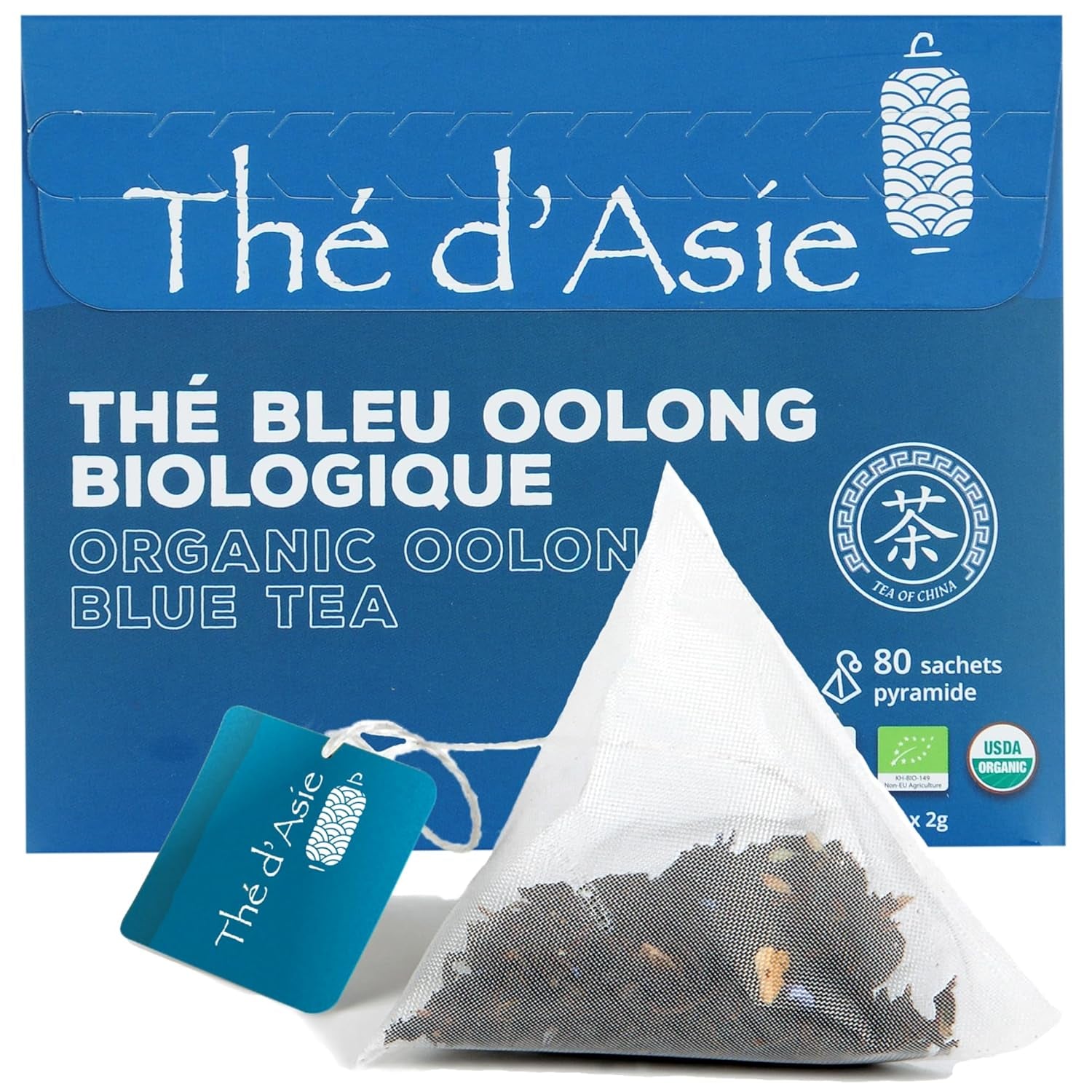 Khla - Ekologiskt oolongte 100 g - Blått te - Naturligt löst te - Ekologiskt asiatiskt te - Löst och skuret - ört- och infusionste - Från Kina