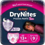 Huggies DryNites nattblöjor för sängvätning för flickor 13-17 år (48-60 kg) 27 Count (3x9) månadspaket trosblöjor