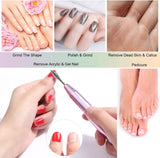 MWOOT Diamond Nagelborrbits för elektriska nagelfilar med sliphylsor Slipband Nagelborrkronor Konstgjorda nageltillbehör Nagelbandsborttagare