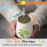 ORIGEENS BIO YERBA MATE MED CITRON OCH INGEFÄRA 200 G - Det energigivande teet I Ekologiskt Yerba Mate-te, orostat, blad, utan stjälkar och damm