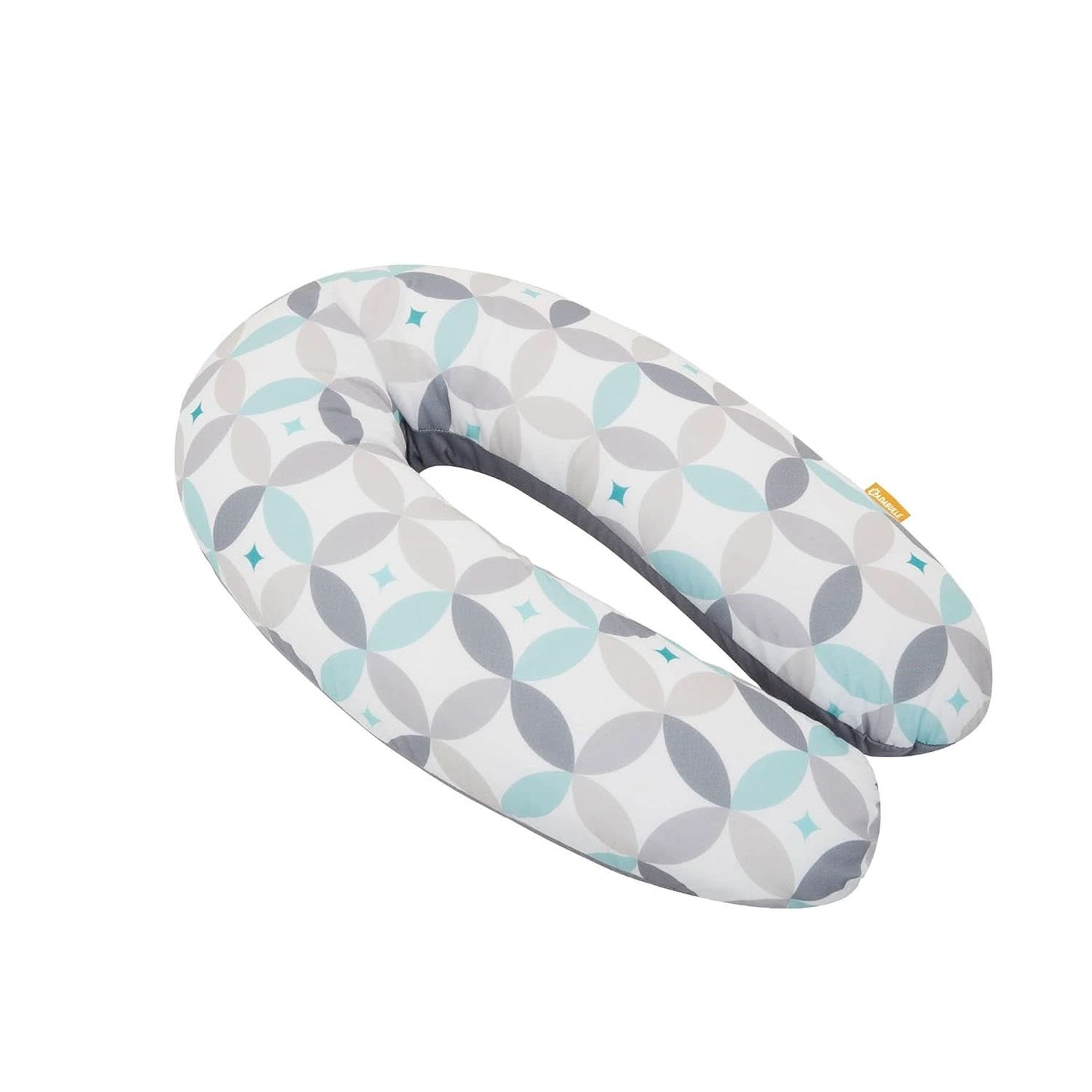 Badabulle Amningskudde och fluffig gravidkudde, 150 cm, inkluderar fodral, ergonomisk form Tillbehör Mat och Amning Bebe Naty Shop Graphic
