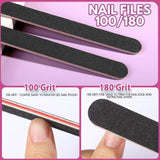 FANDAMEI 20 Stücke Buffer Für Nagel, Nagelfilen Für Gelnägel, Profi Nagelfeile 100/180, Polierfeile Fingernägel, Filen Für Gelnägel, Manikyr & Pedikyr Set