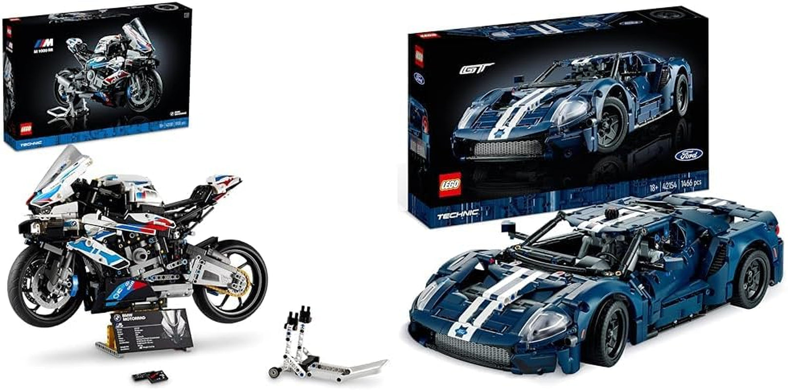 LEGO Technic BMW M 1000 RR Motorcykelmodell Vuxenmodellsats Set som hantverkspresent för män och kvinnor Hem- eller kontorsinredning 42130 Byggsatser Besuche den LEGO-Store Bunt med Tie Bomb Model Kit