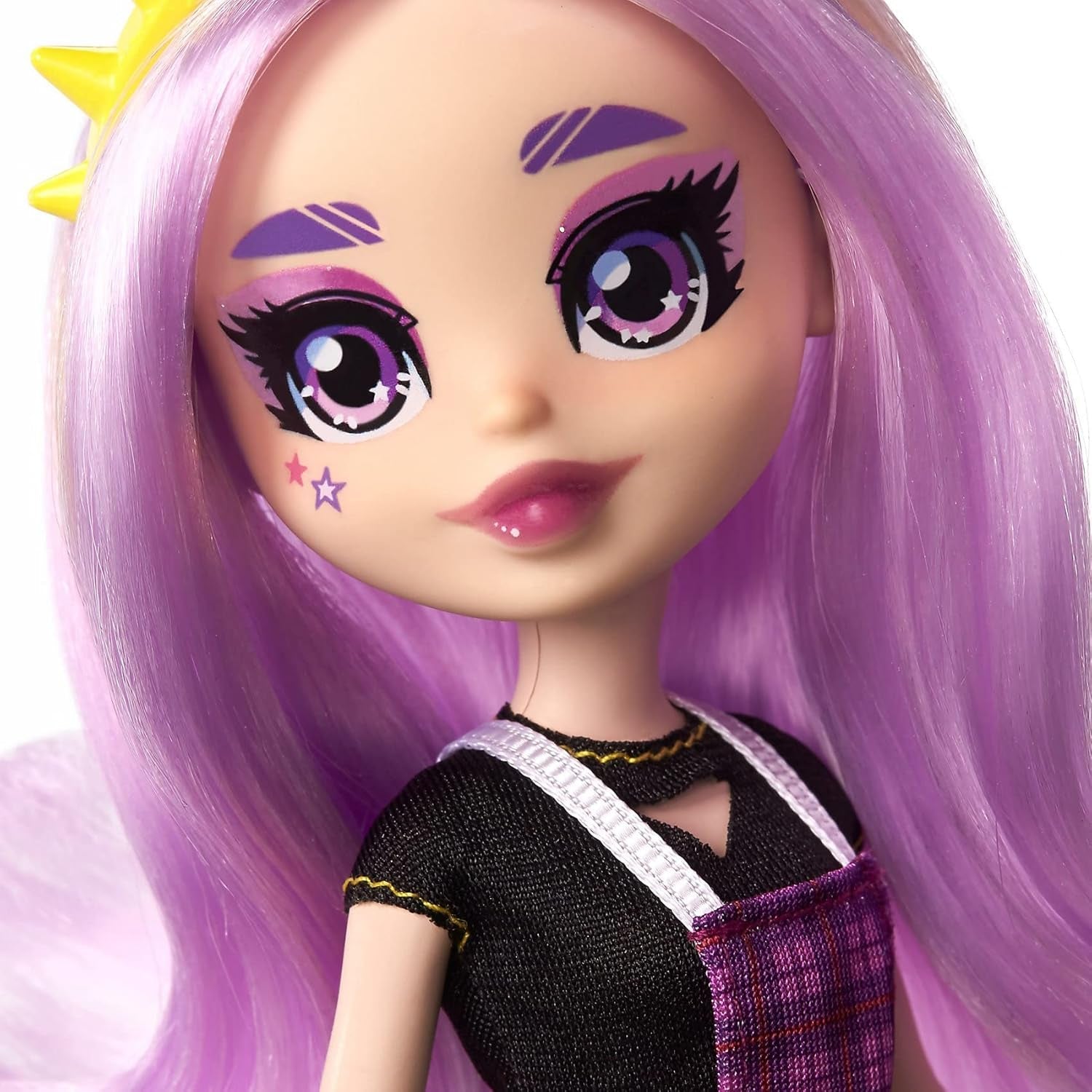 Mattel Hello Kitty GWW98 - Sanrio Badtz-Maru Figur och Jazzlyn Puppe (ca 25,4 cm) med Kleidung och accessoarer, långa hår och trendiga outfits, tolles Geschenk für Kinder ab 3 Jahren