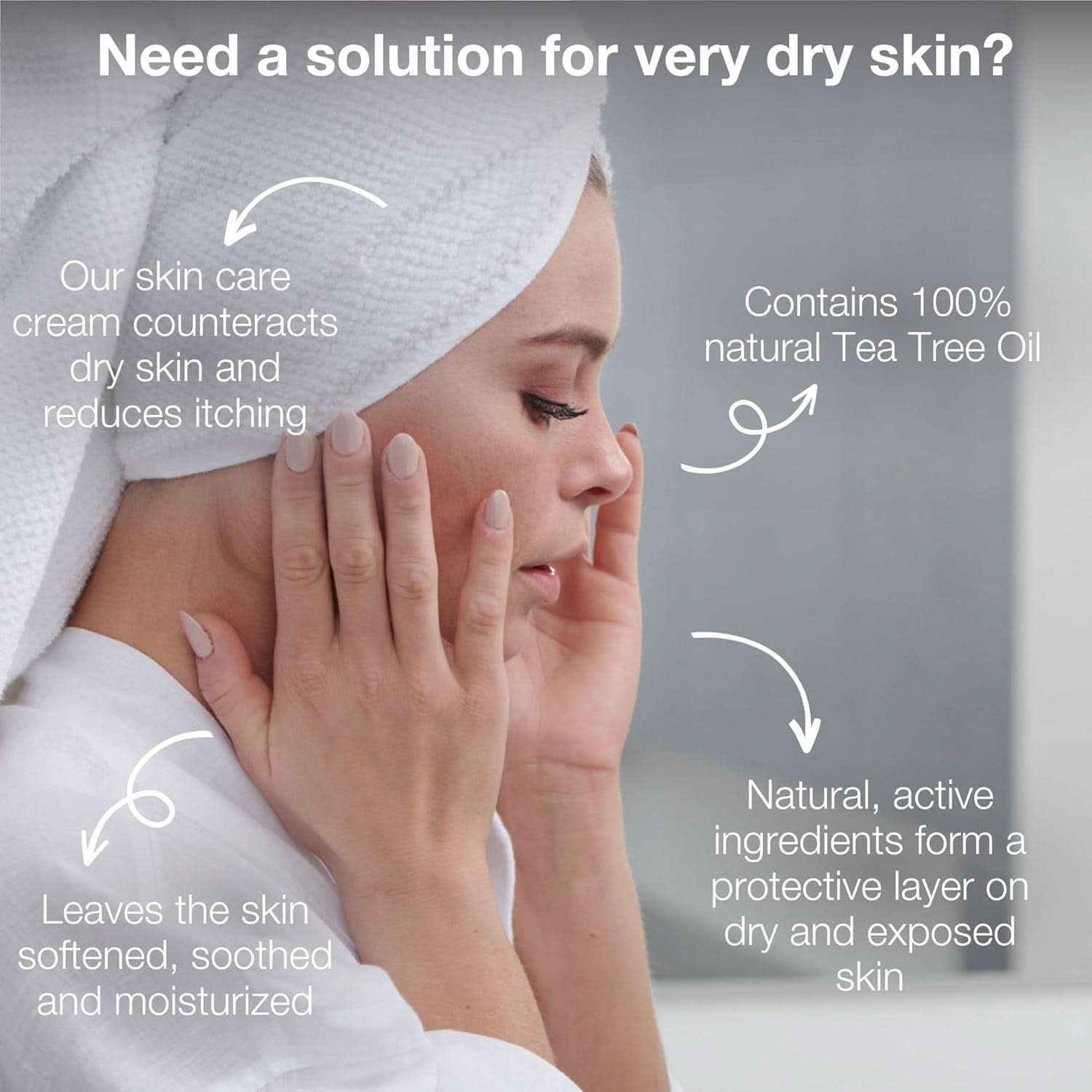 Hudvårdskräm för mycket torr hud, 100 ml Cosmetics and Beauty Naty Shop