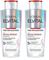 L'Oréal Paris Elvital Bond Repair Schampo, skonsam rengöring för hårreparation Dusch och bad L'Oréal 2 x 200 ml Bond Repair Shampoo