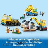 LEGO 60391 City Construction Vehicles and Wrecking Ball Kran, grävmaskin, dumper och transportfordonsleksak, pedagogisk leksak för barn 4 år och uppåt Byggset Besuche den LEGO-Store