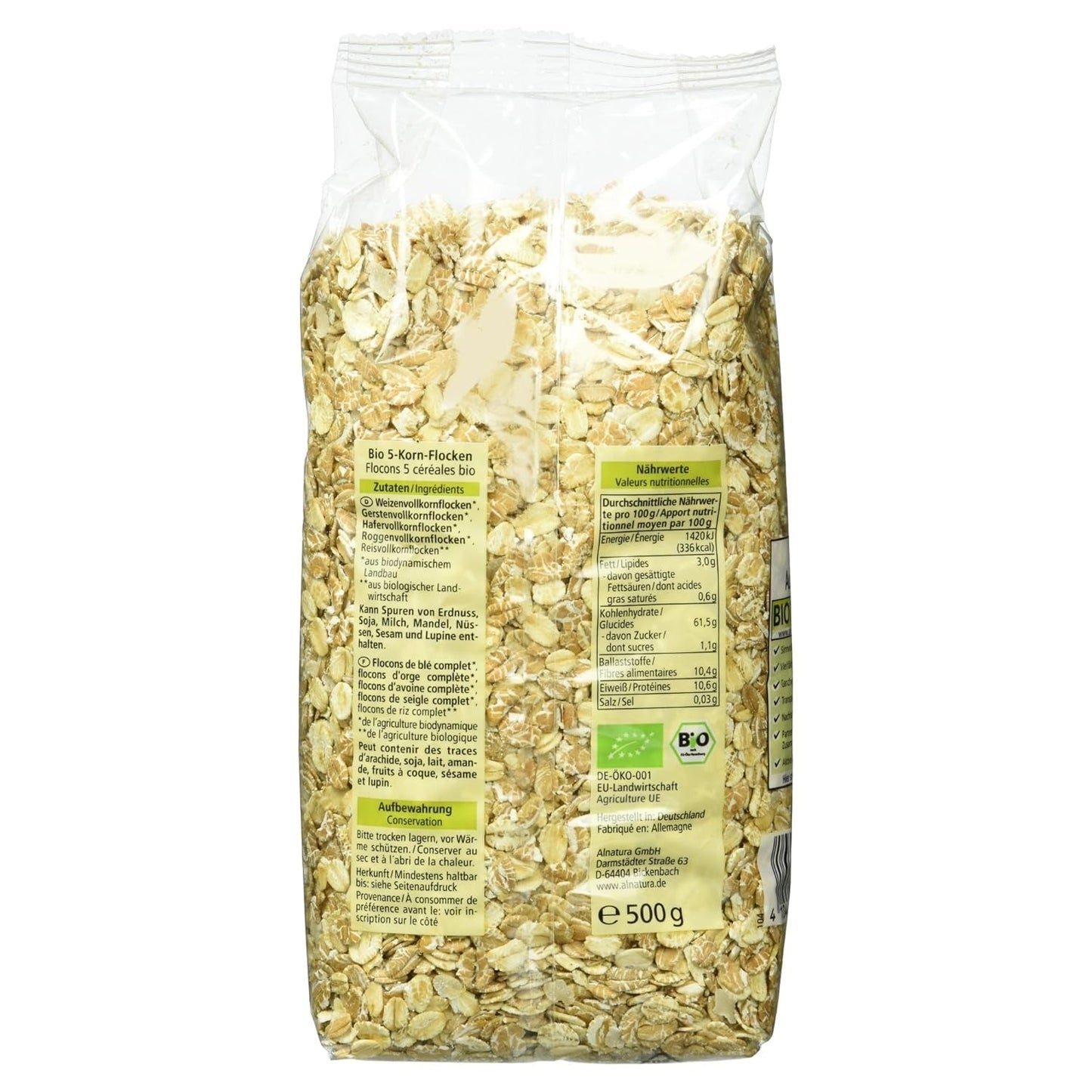 Ekologiska flingor från 5 flingor, 500 g