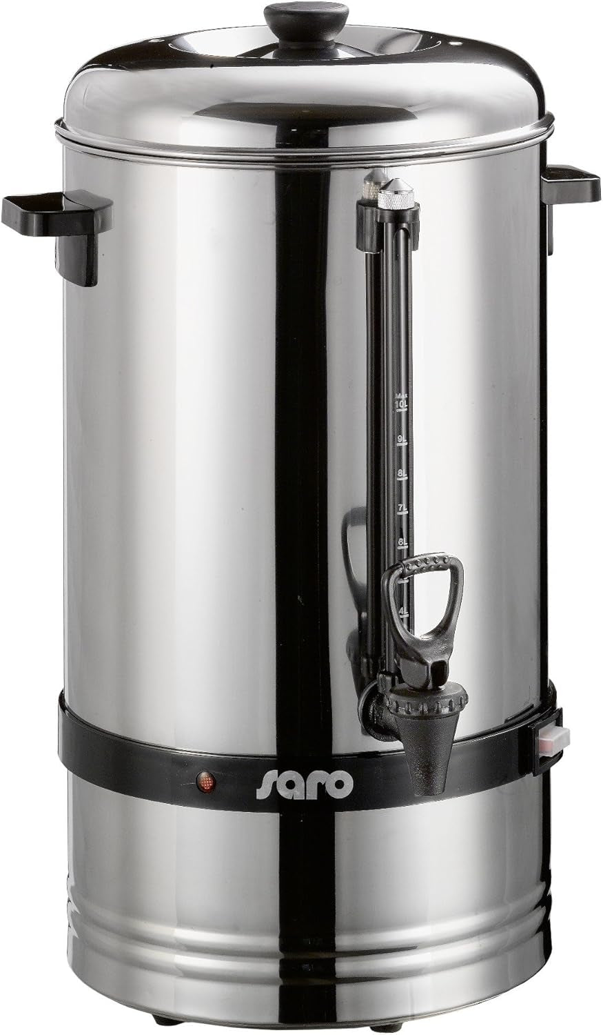 Saro espressomaskin med runt filter - 6,75 L / 40 koppar - rostfritt stål - brygg- och varmhållningsfunktion - säkerhetskran - siktglas - 1,5 kW - modell SAROMICA 6005