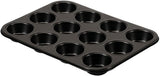 , Form 6 muffins 18,5x27cm, svarta Formar och bakplåtar Naty Shop 12 muffins