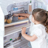Teamson Kids Olivia's Little World Giant Dollhouse med möbler och tillbehör, dockhus i trä, 3-vånings lekset för 30 cm dockor, åldrar 3+