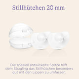 Lansinoh Stillhütchen 20 Mm (Größe 1), 2 Stück Inkl. Förvaringslåda - Angenehmes Tragegefühl - Trotz Anlegeschwierigkeiten Weiter Stillen Accessoarer Mat och Amning Bebe Naty Shop